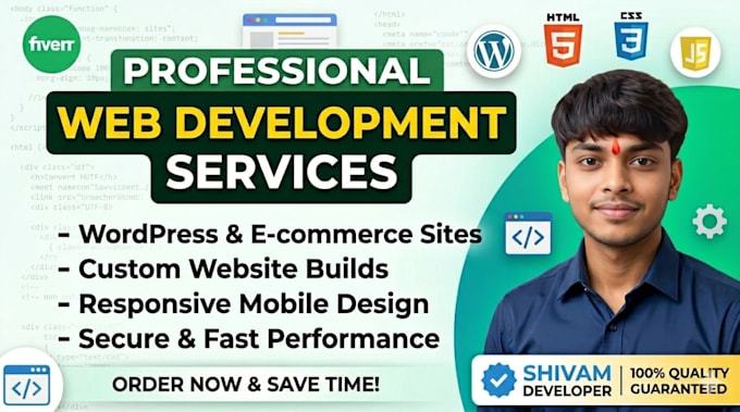 fix HTML, CSS, javascript, and wordpress issues on your website
