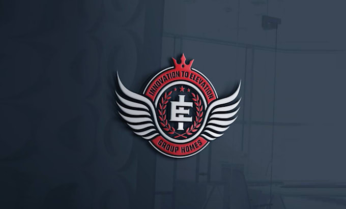 design high resolution crest logo for group home