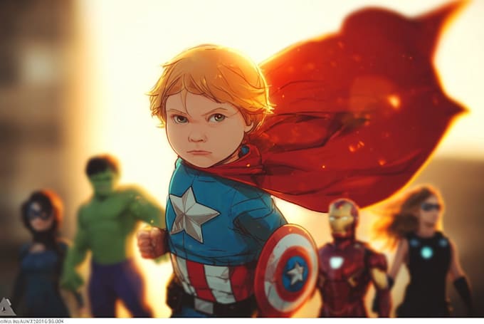 draw you as an amazing superhero