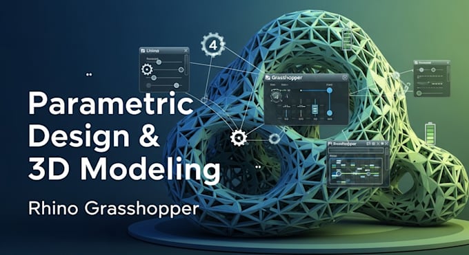 do parametric design, grasshopper script and rhino 3d modeling