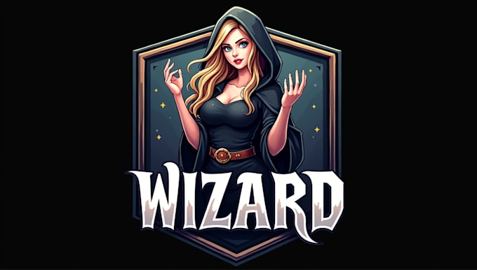 design realistic wizard grill logo with express delivery