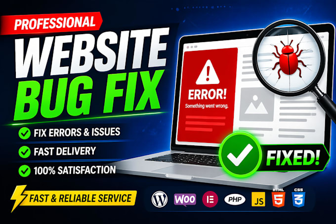 fix react website problems and make it look modern