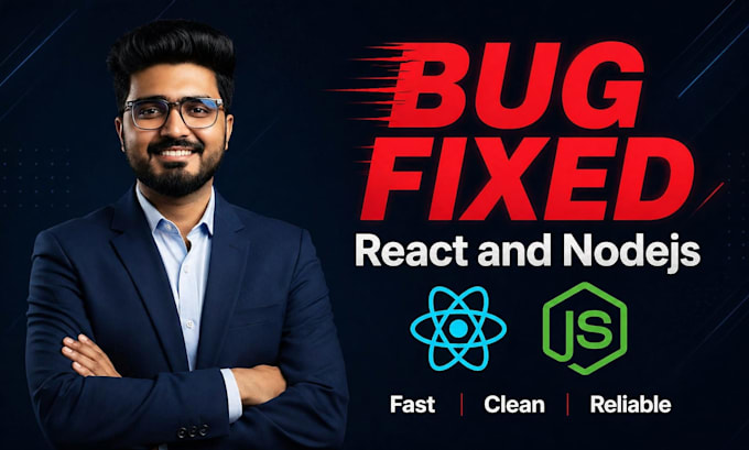 fix bugs and errors in your react or node js web application