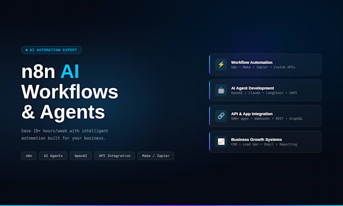 Build n8n ai automation workflows and ai agents by Ai_dev1 | Fiverr
