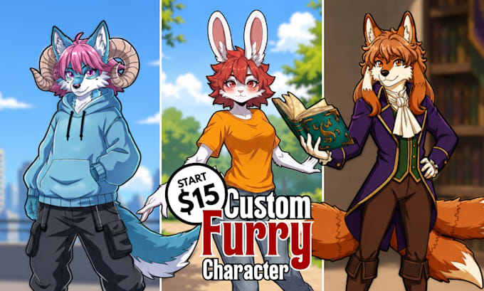 draw furry art, fursona, furry pfp, furry oc and anthro
