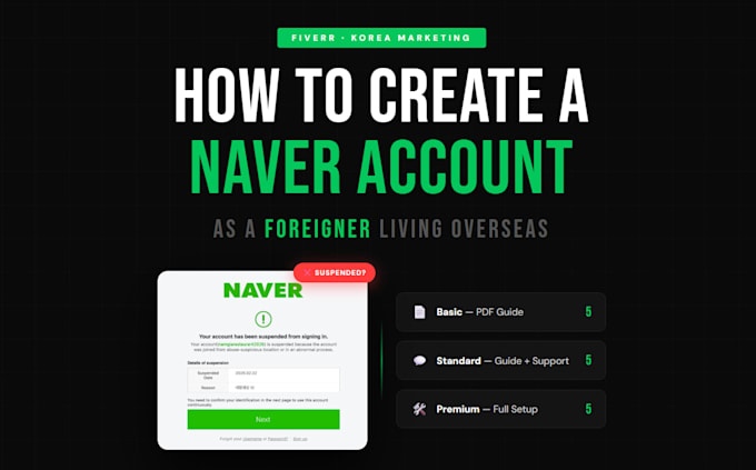 Help you create a naver account as a foreign resident overseas by ...