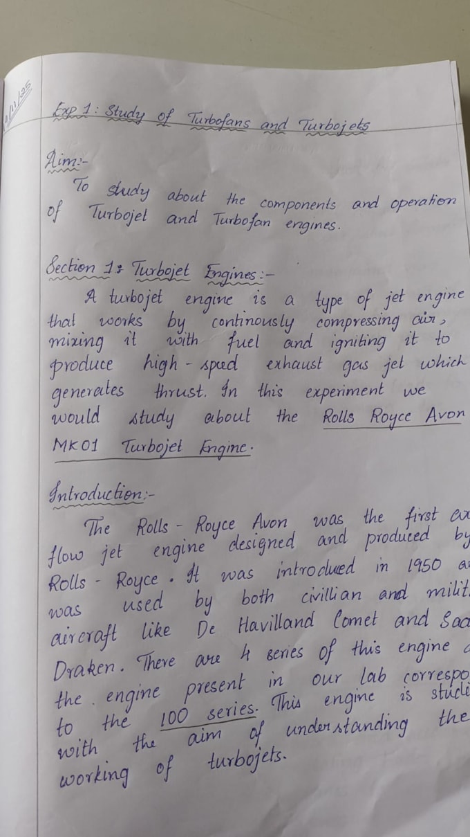 write academic notes and assignments