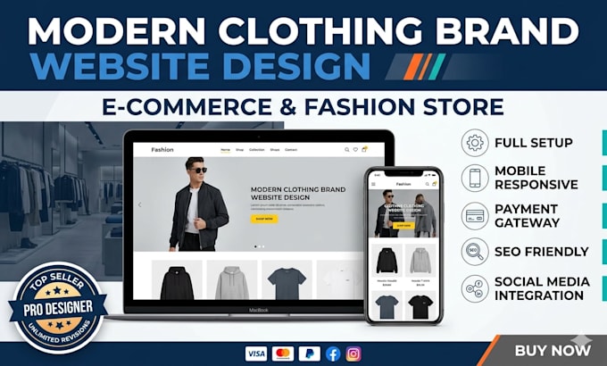 do clothing brand website design