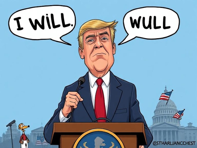 do a political cartoon art