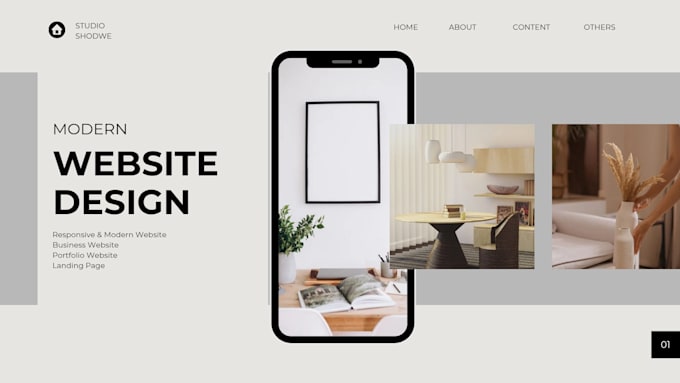 create premium modern website design for your business