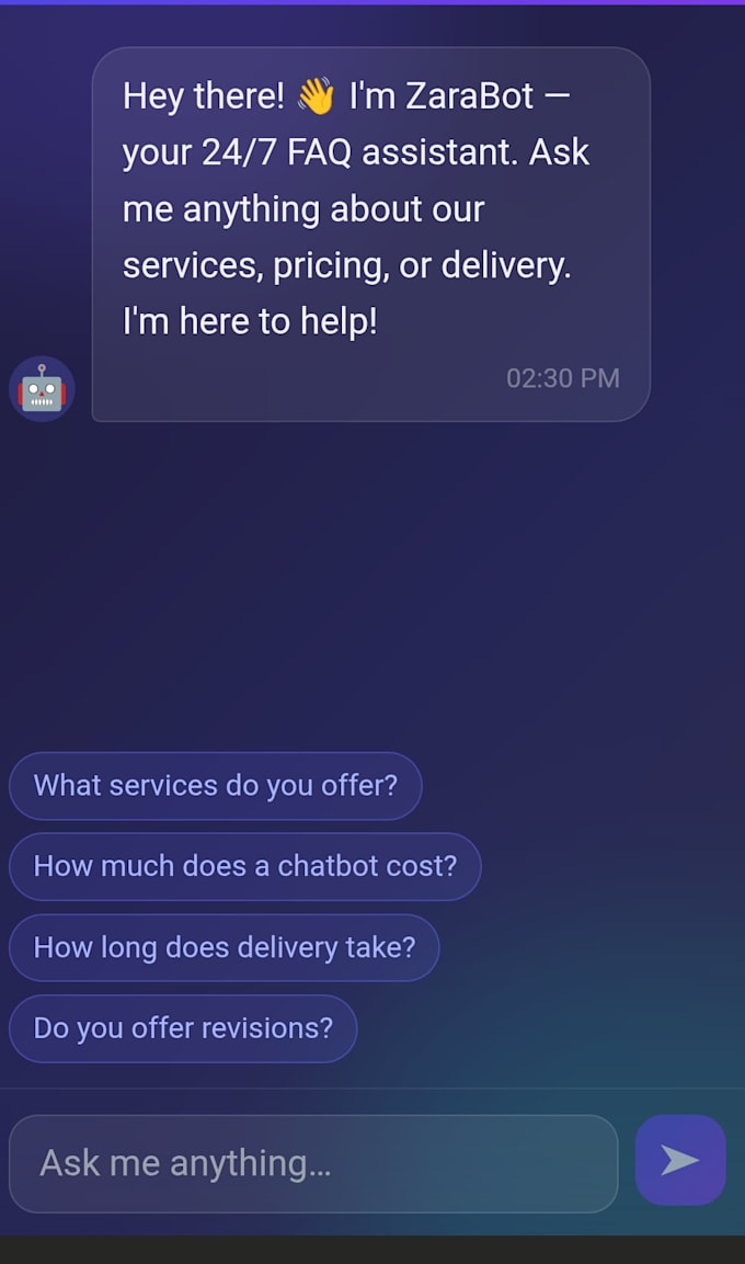 create ai chat bot and automation systems
