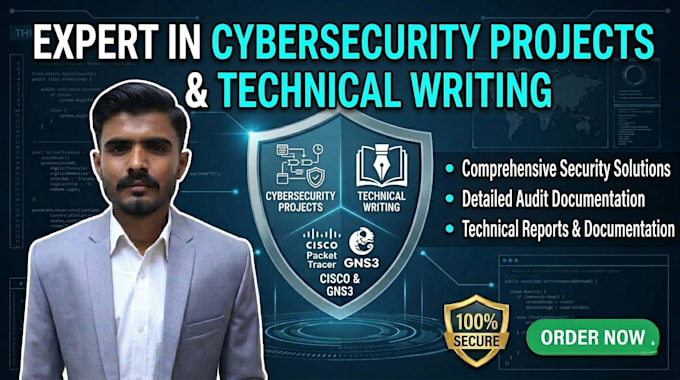 do cyber security projects and technical writing