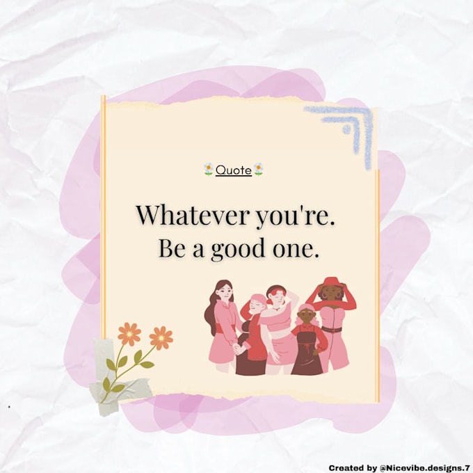 design aesthetic posts, quotes and ads for your page