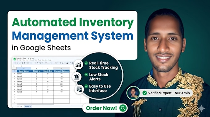 create an automated inventory management system in google sheets