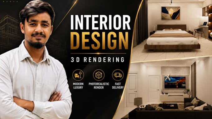 do interior design and provide realistic 3d rendering