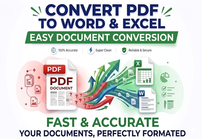 convert PDF to excel or word accurately