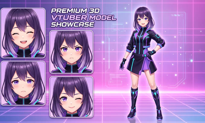 design anime oc and vtuber avatar
