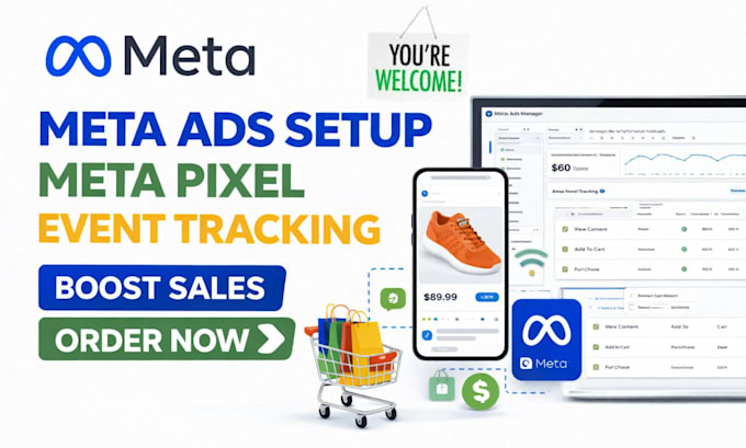 setup and manage meta ads with meta pixel event setup and tracking