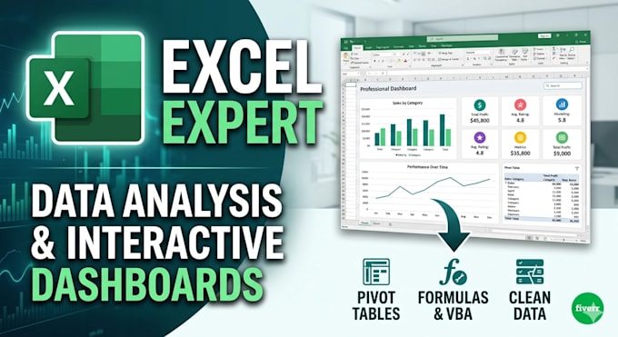 be your excel expert for data analysis and automation