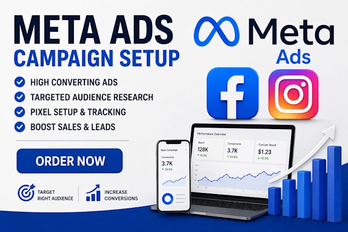 Set up and manage meta ads campaigns for your business by Adina_digital ...