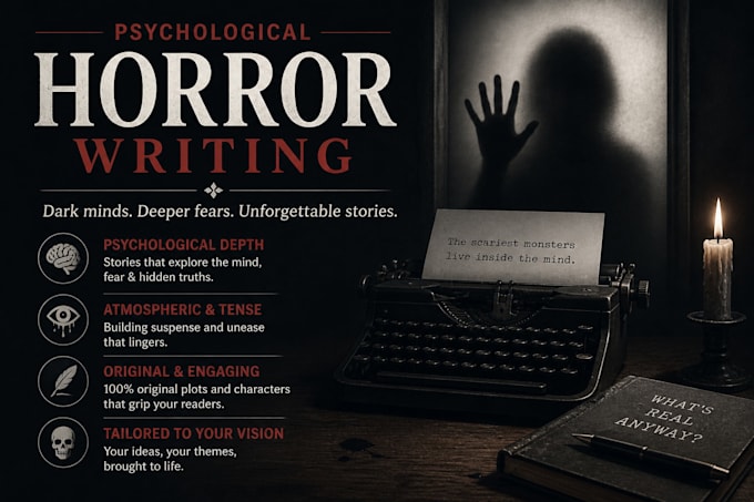 ghostwrite psychological horror and dark fiction