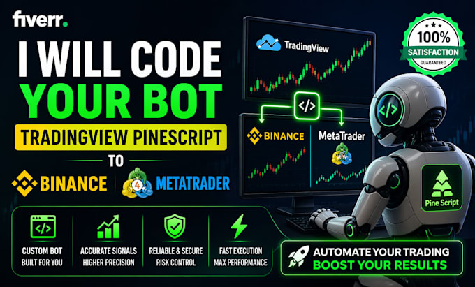 code your bot tradingview pinescript to binance metatader