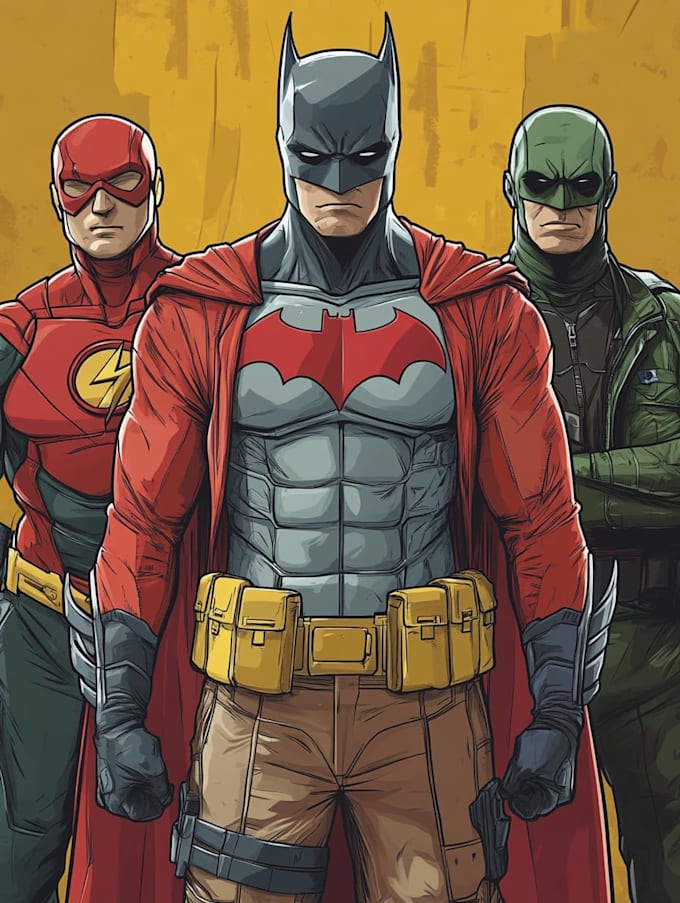 superhero character for comics