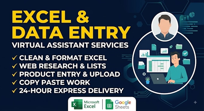 shopify product data entry, excel cleanup, and list building