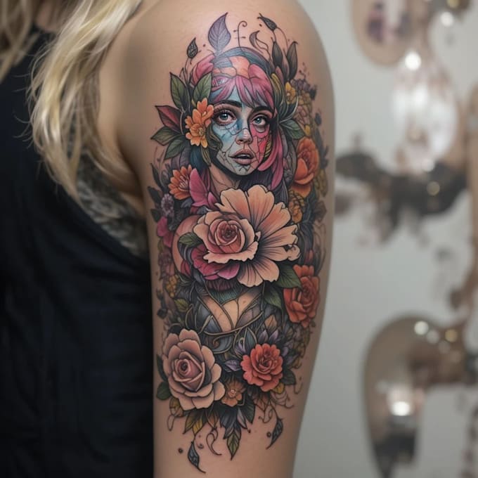 design a modern and minimalist tattoo design