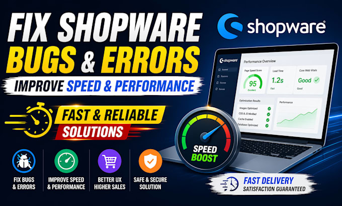 fix shopware website bugs errors improve website speed performance fast
