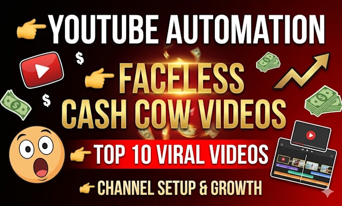 Create faceless youtube automation channel with viral videos that rack ...