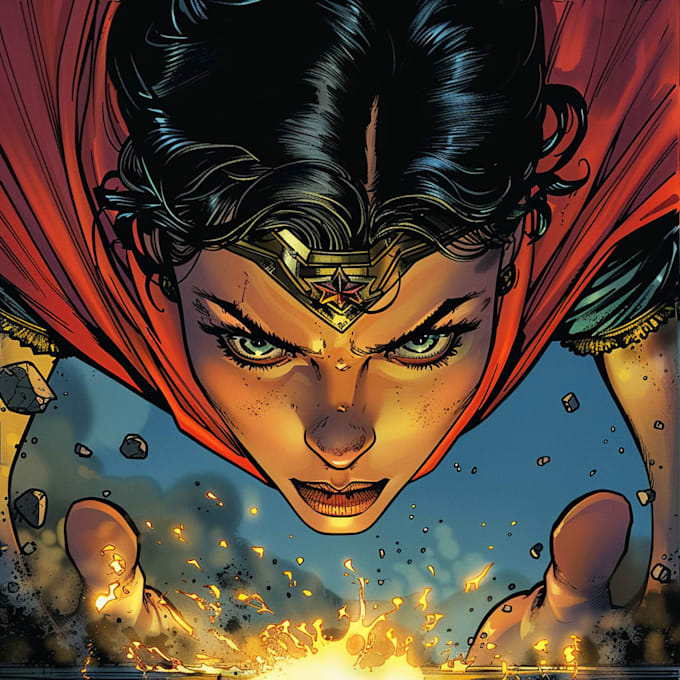comic book illustration with comic book illustrator