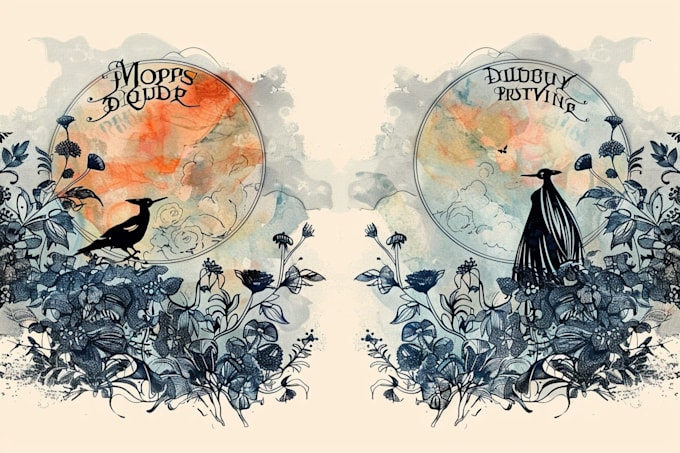 draw artwork with vintage illustration style