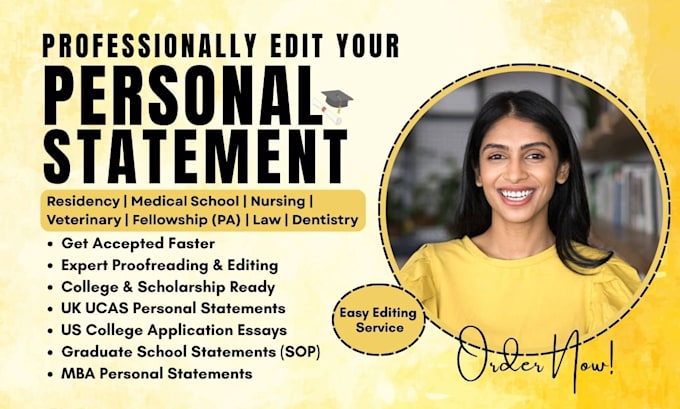 proofread edit your personal statement or sop residency law college application