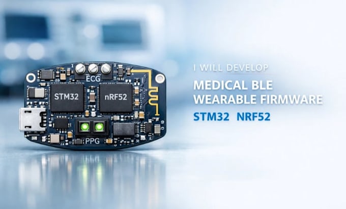 Desarrollaré firmware para dispositivos médicos wearables stm32 nrf52 ...