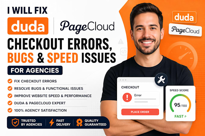 fix duda pagecloud checkout errors bugs and speed issues for agencies