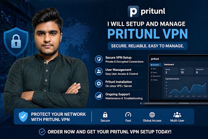 install and configure pritunl VPN solution