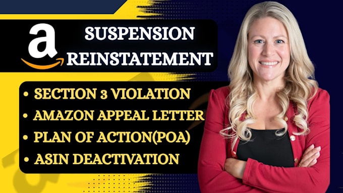 write amazon appeal letter and poa to reinstate your amazon suspended account