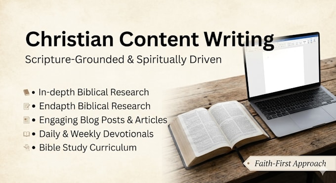 write christian devotionals and bible studies