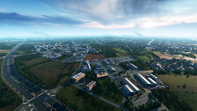 create realistic 3d game environment, open world map unity level design asset