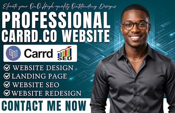 do carrd design carrd website design carrd landing page redesign carrd website