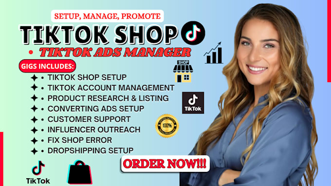 do tiktok shop setup dropshipping, fix shop errors and optimization for sales