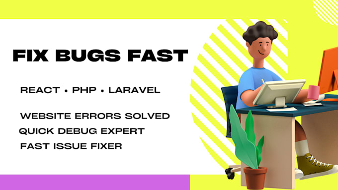 fix react js laravel PHP javascript website bugs and errors