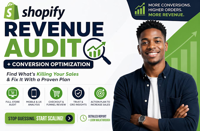 shopify revenue audit and shopify conversion optimization