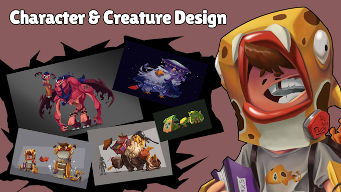 create unique cartoony characters and creatures