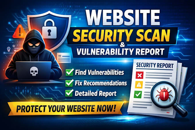 scan your website and provide a vulnerability report