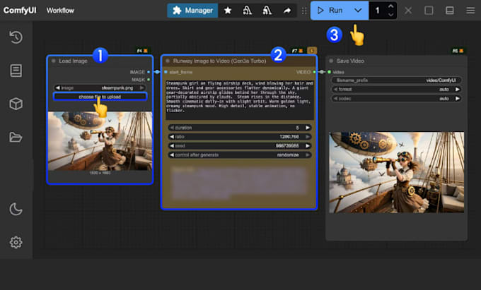 create an automated ai image and video generation workflow with comfyui