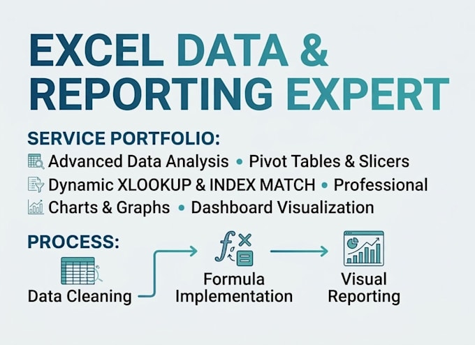 provide data, business, financial analytics service using excel