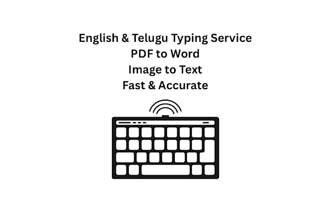 type english and telugu from image,PDF or handwritten notes