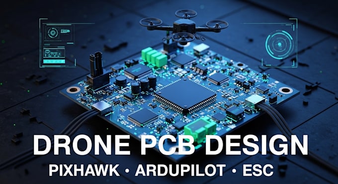 drone flight controller pcb for ardupilot, pixhawk and skybrush, esc compatible